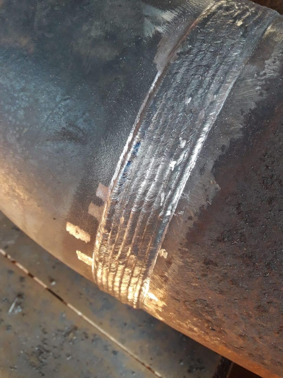 Serviços realizados na parte de pressão de caldeira