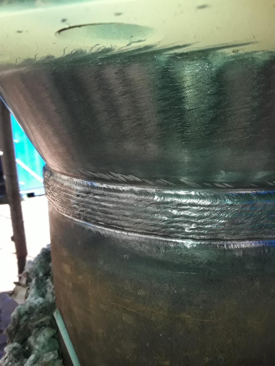 Serviços realizados na parte de pressão de caldeira