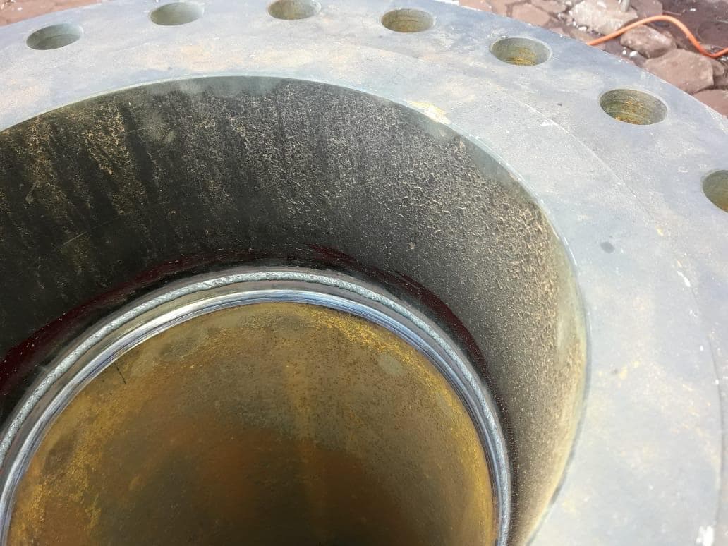 Serviços realizados na parte de pressão de caldeira